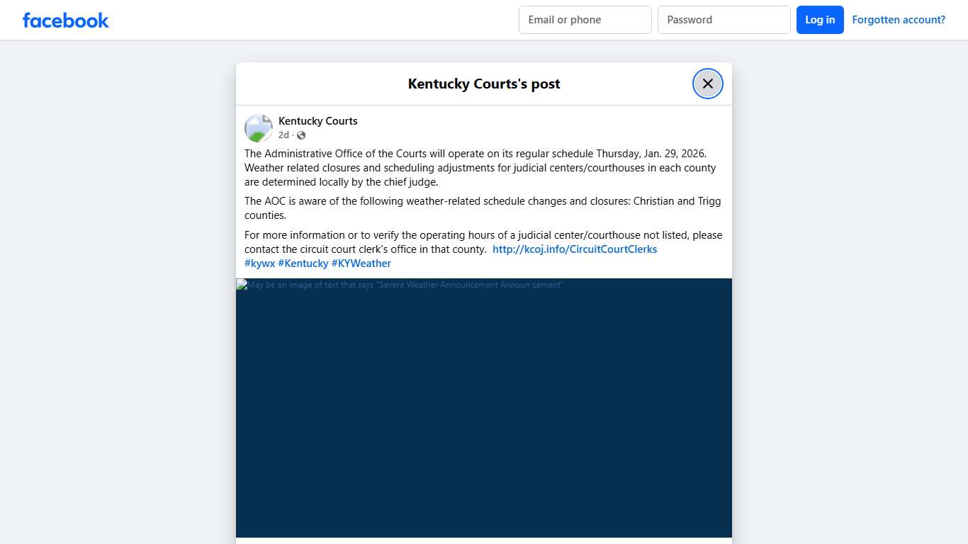 Kentucky Courts - The Administrative Office of the Cou​rts... Facebook